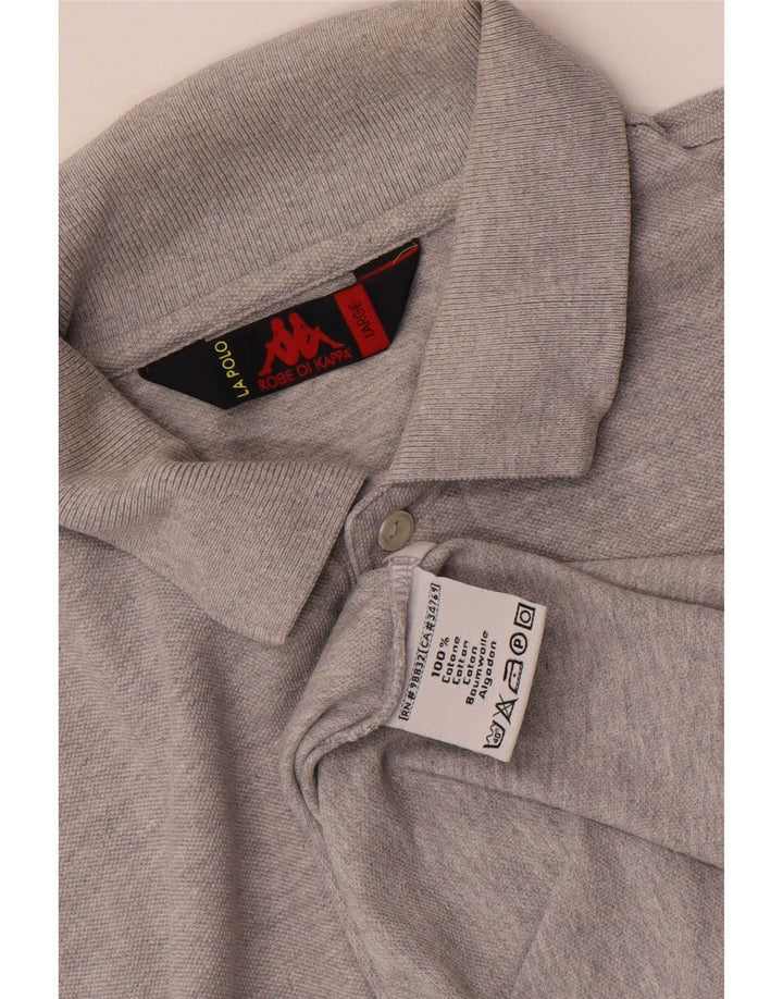 Polo Kappa Uomo Large in Cotone Grigio