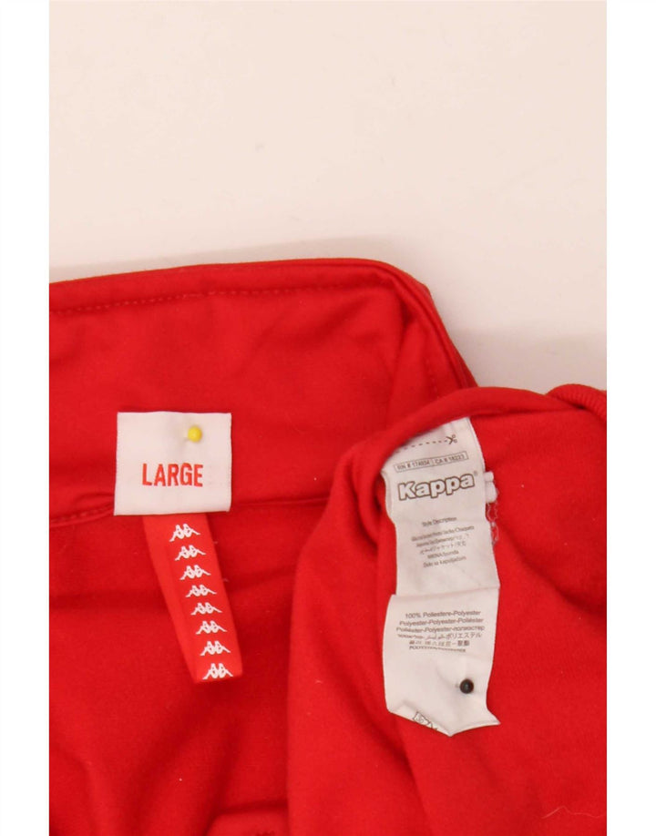 Kappa Veste de Survêtement Graphique pour Homme Grand Rouge Colorblock Polyester