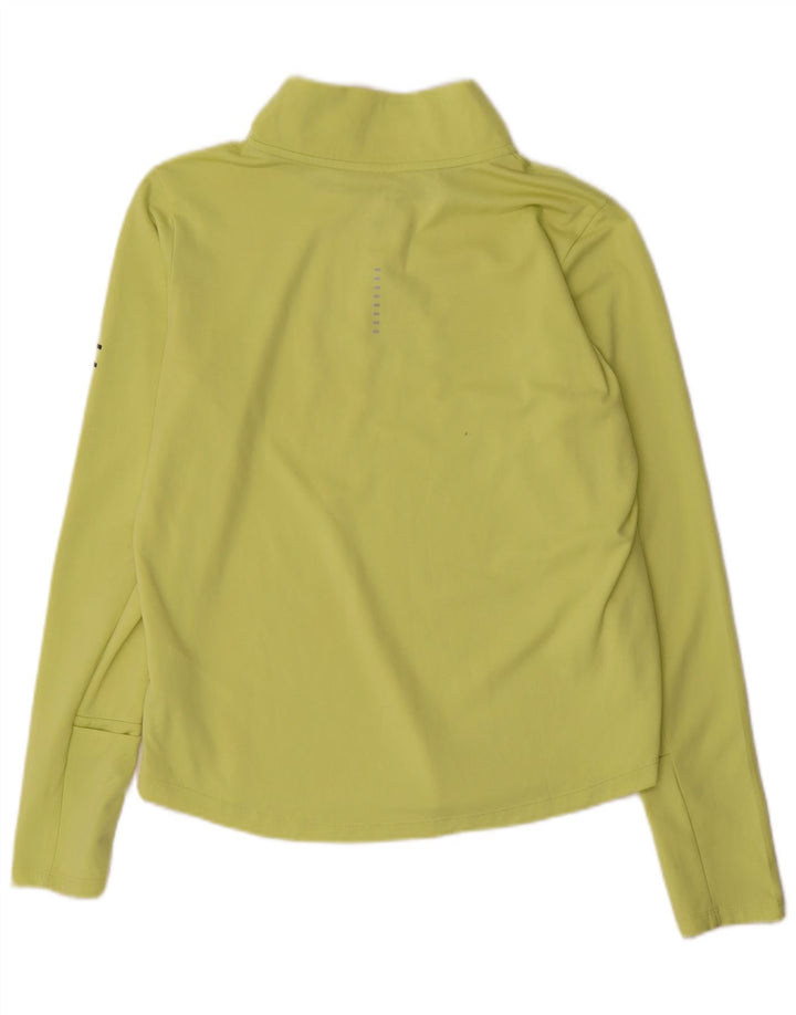 Nike női Dri Fit grafikus pulóver tréningruha felső UK 14 közepes zöld
