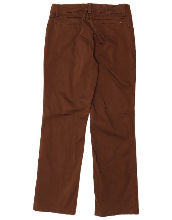 Lee Pantalones casuales rectos y ajustados con curvas para mujer US 14 XL W34 L33 Algodón marrón