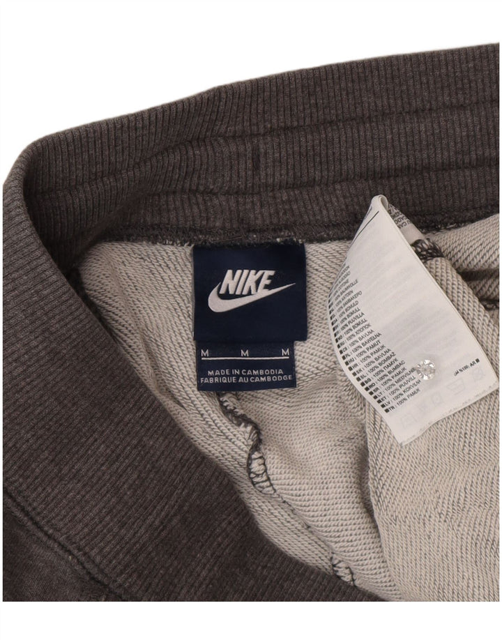 NIKE Mens Tracksuit Trousers Joggers Medium Grey Cotton