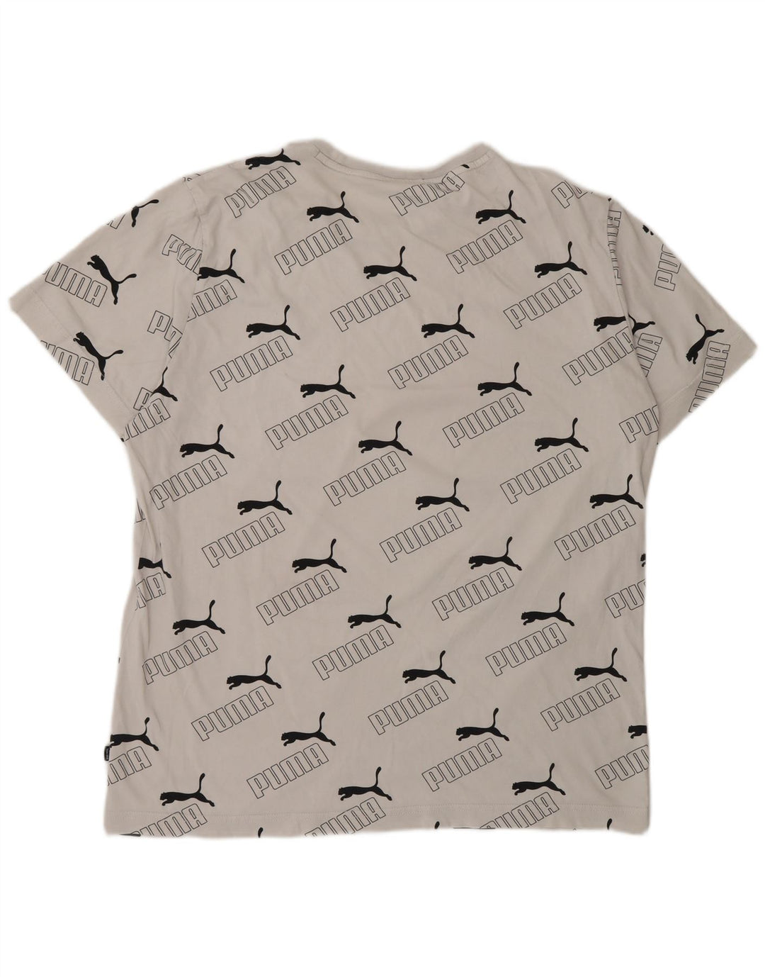 Puma Mens Graphic T-Shirt Top Large White