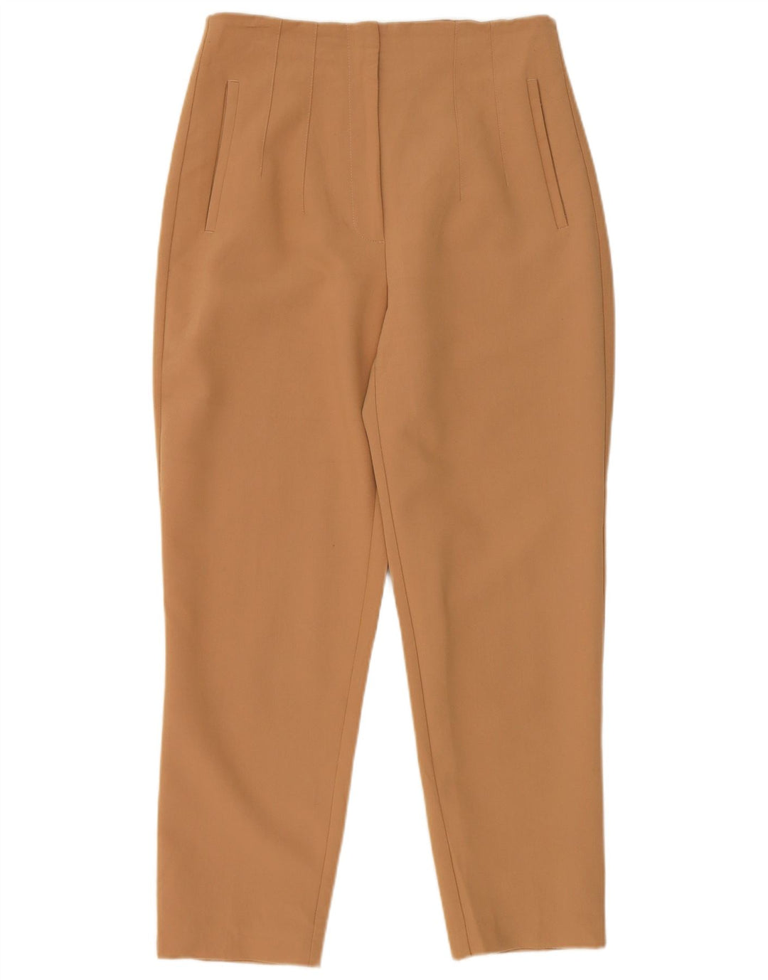 Pantaloni corti slim da donna Zara medi W28 L26 poliestere beige