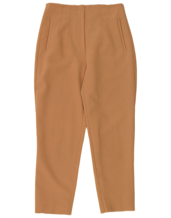 Pantaloni corti slim da donna Zara medi W28 L26 poliestere beige