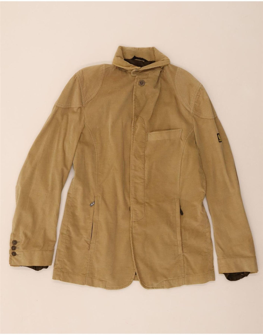 Belstaff Chaqueta tipo blazer para hombre UK 36 Small Beige Cotton