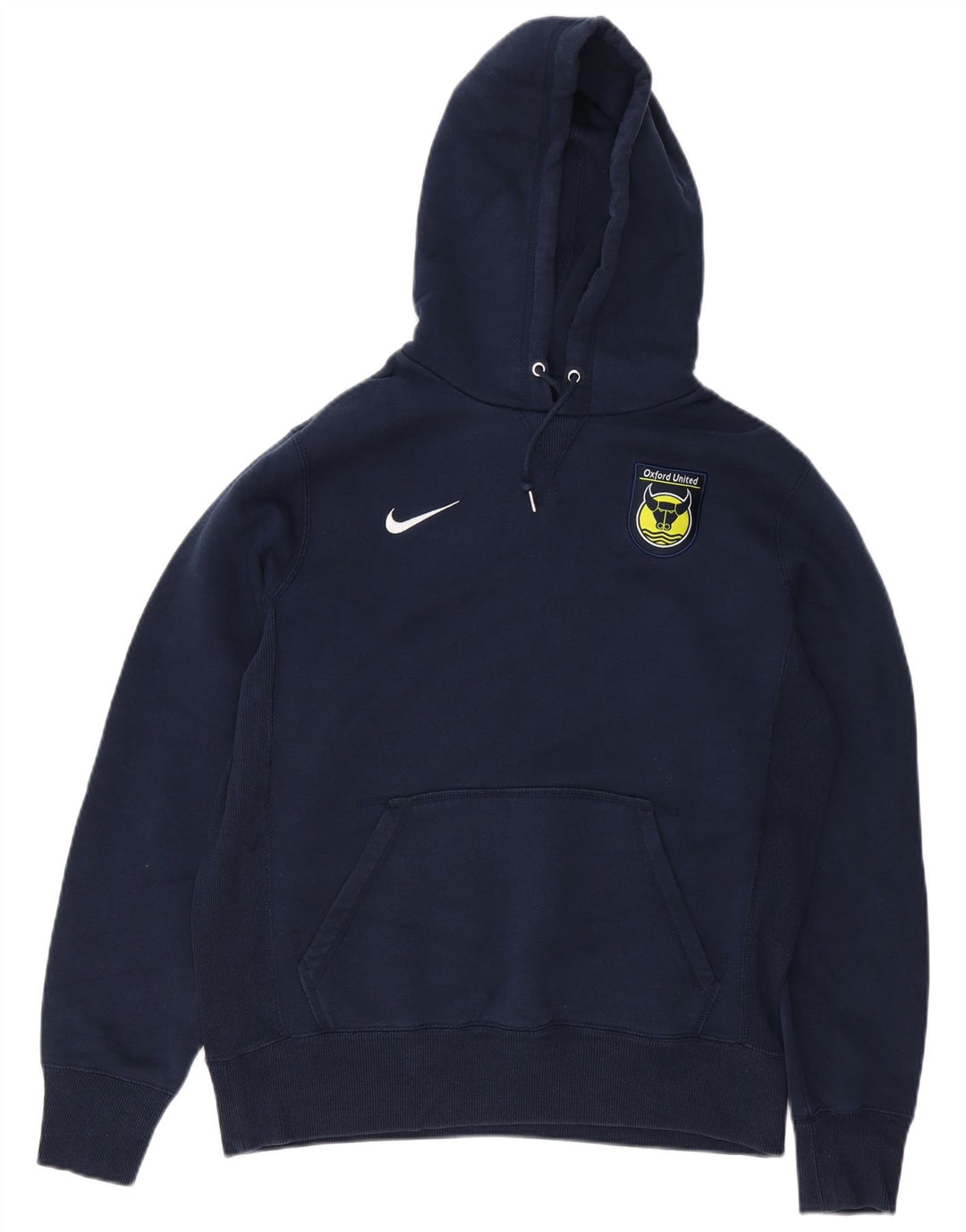 Felpa con cappuccio da uomo Nike, cotone medio blu navy