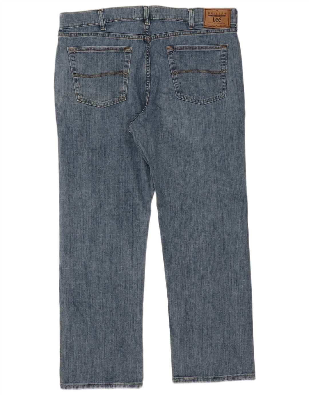 Lee Mens Straight Jeans W38 L29 Blue Cotton