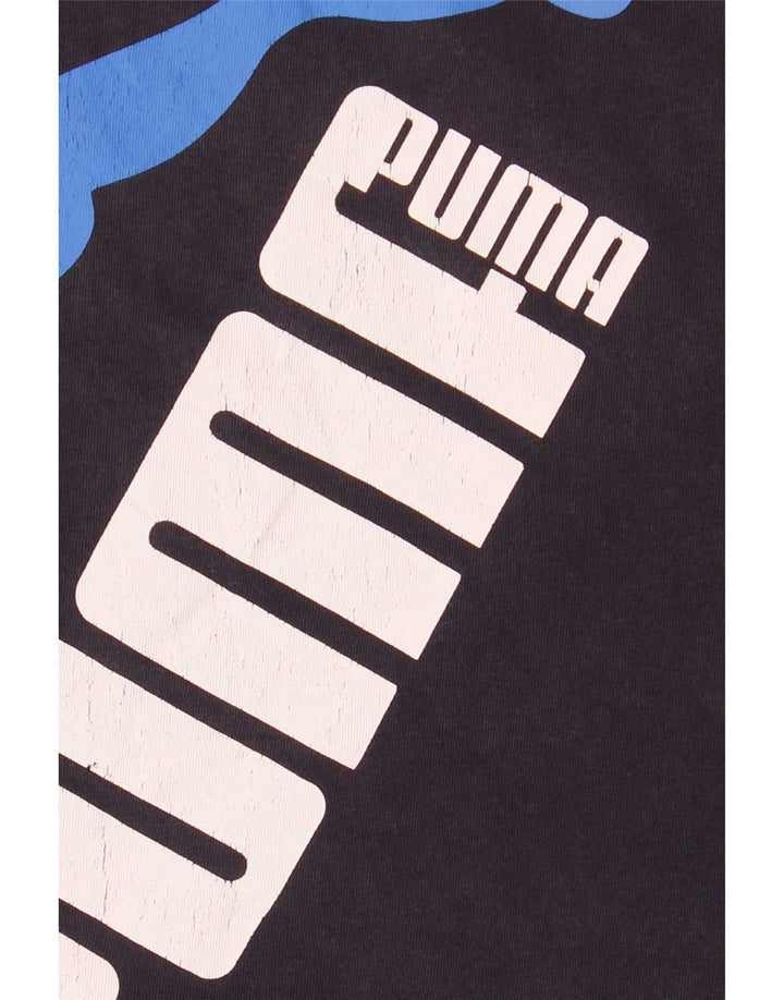 Puma Herren Graphic Vest Top Large Marineblau