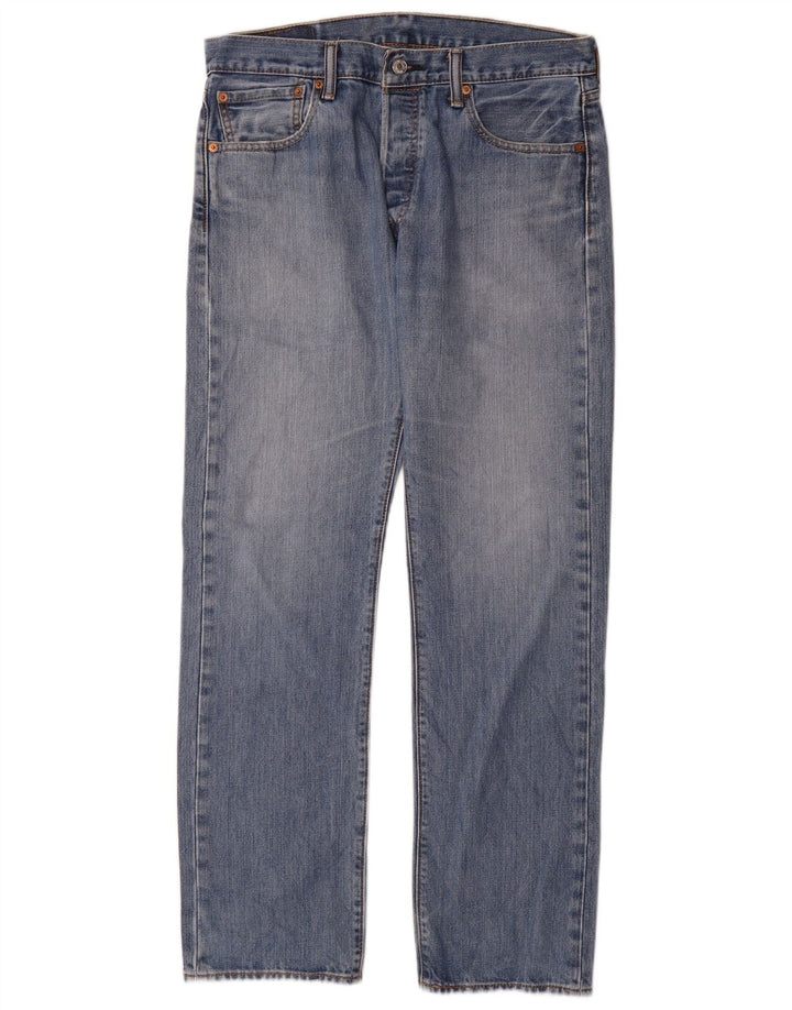 Levi's Herren 501 Straight Jeans W32 L32 Blaue Baumwolle