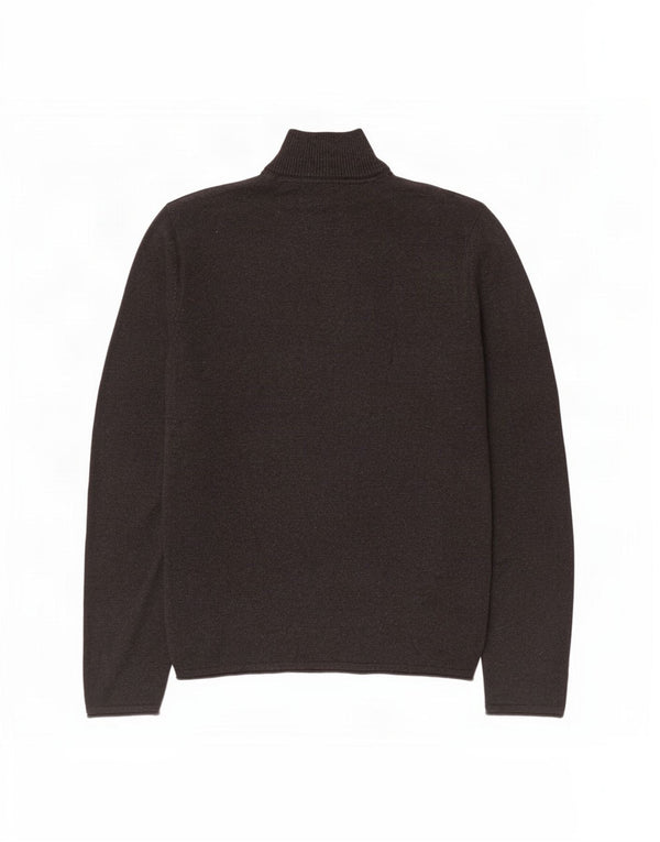 Fat Face Mens Zip Neck Jumper Sweater Small Grey Cotton