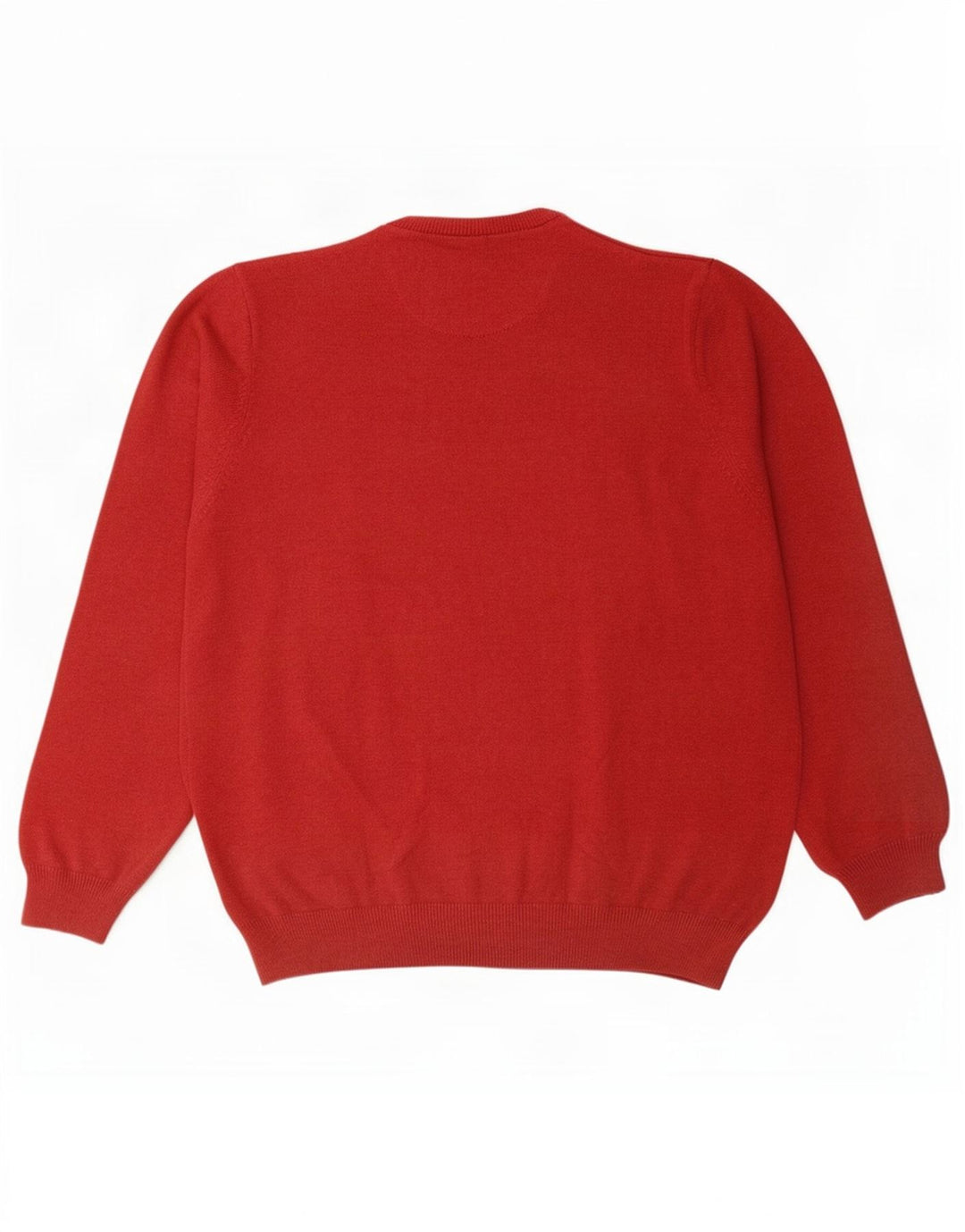 Maglione maglione girocollo da uomo Marks & Spencer XL in cotone rosso