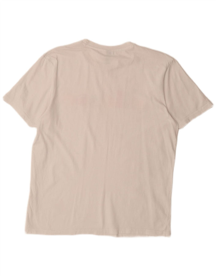 ELLESSE Mens Graphic T-Shirt Top Large White