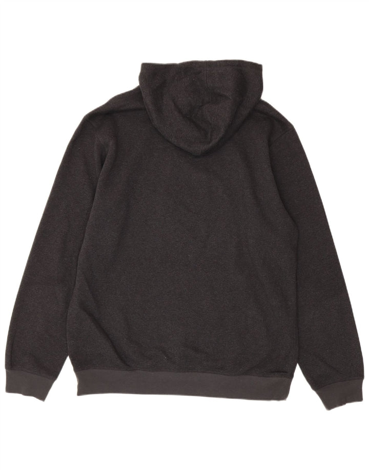 Adidas Mens Hoodie Jumper Medium Grey Cotton