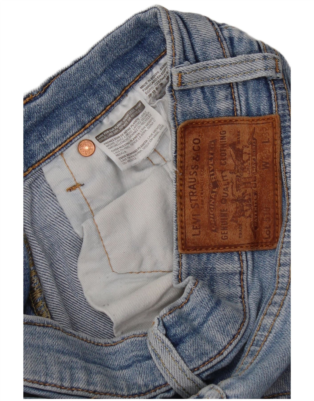 Levi's Womens 510 Skinny Jeans W29 L32 Blue