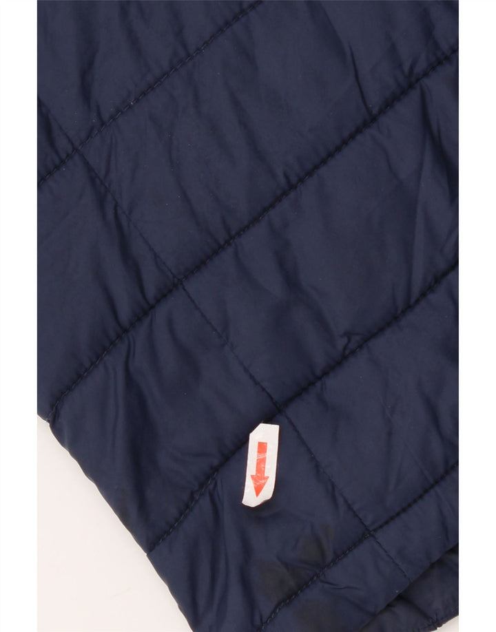 Superdry Mens Padded Jacket UK 40 Large Navy Blue Nylon