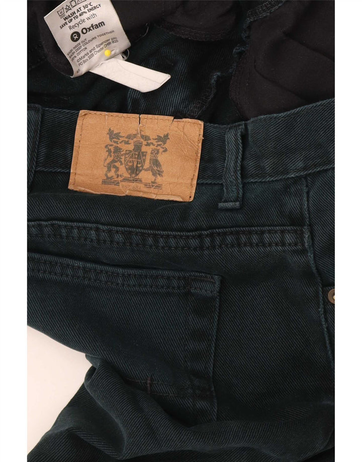 Marks & Spencer Mens Straight Jeans W38 L29 Black Cotton