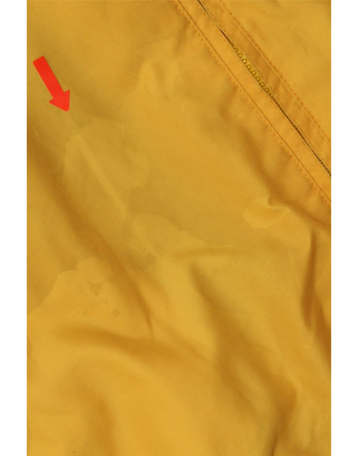 Slam Mens Hooded Bomber Jacket UK 44 2XL Yellow Colourblock Polyester