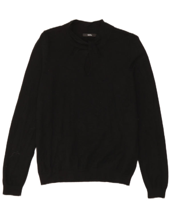 Marks & Spencer Womens Turtle Neck Jumper Sweater UK 14 Medium Black