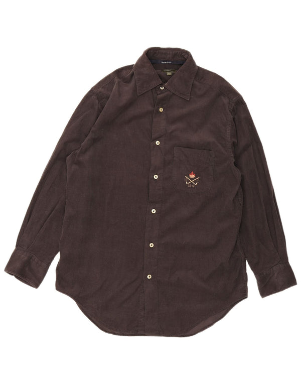 Ανδρικό κοτλέ πουκάμισο Henry Cottons Μέγεθος 38 Medium Grey Cotton