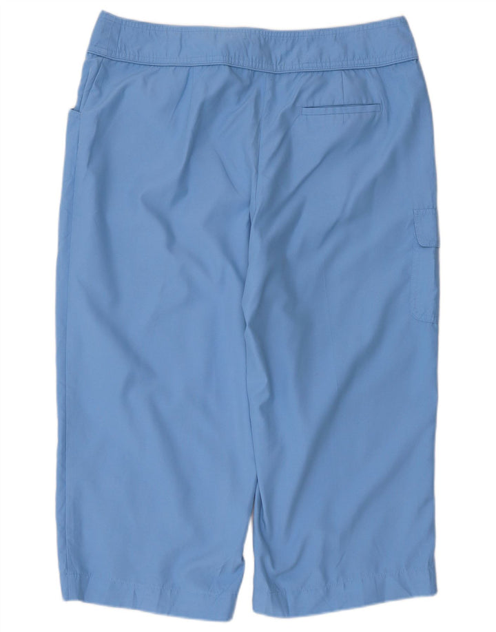 Izod Womens Capri Trousers US 12 Large W34 L21 Blue Polyester