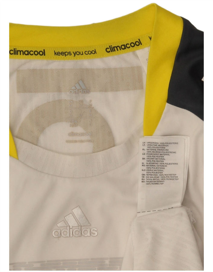 T-shirt grafica da uomo Adidas Climacool Top color bianco medio