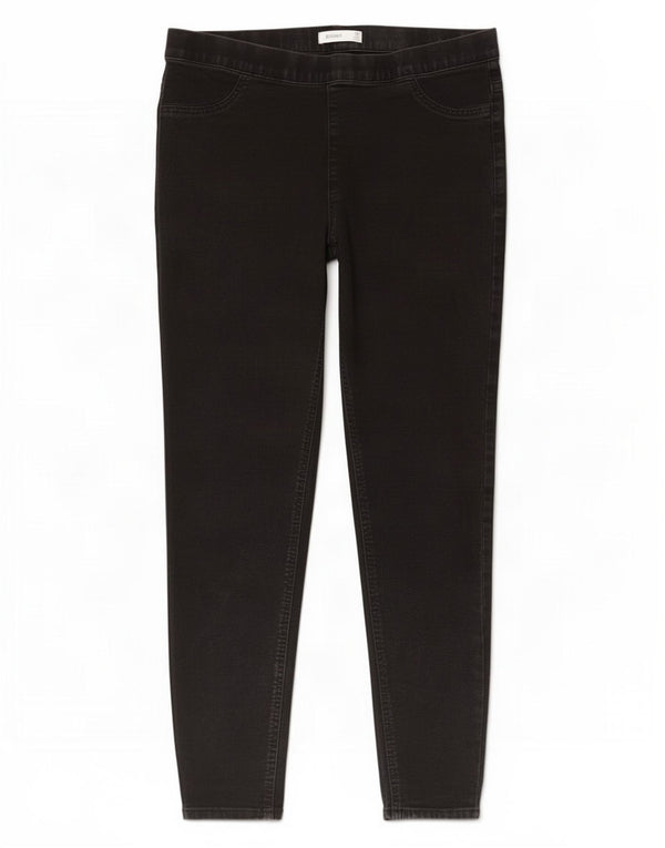 Marks & Spencer Womens Crop Jegging Jeans UK 16 Large W32 L24 Black Bomuld