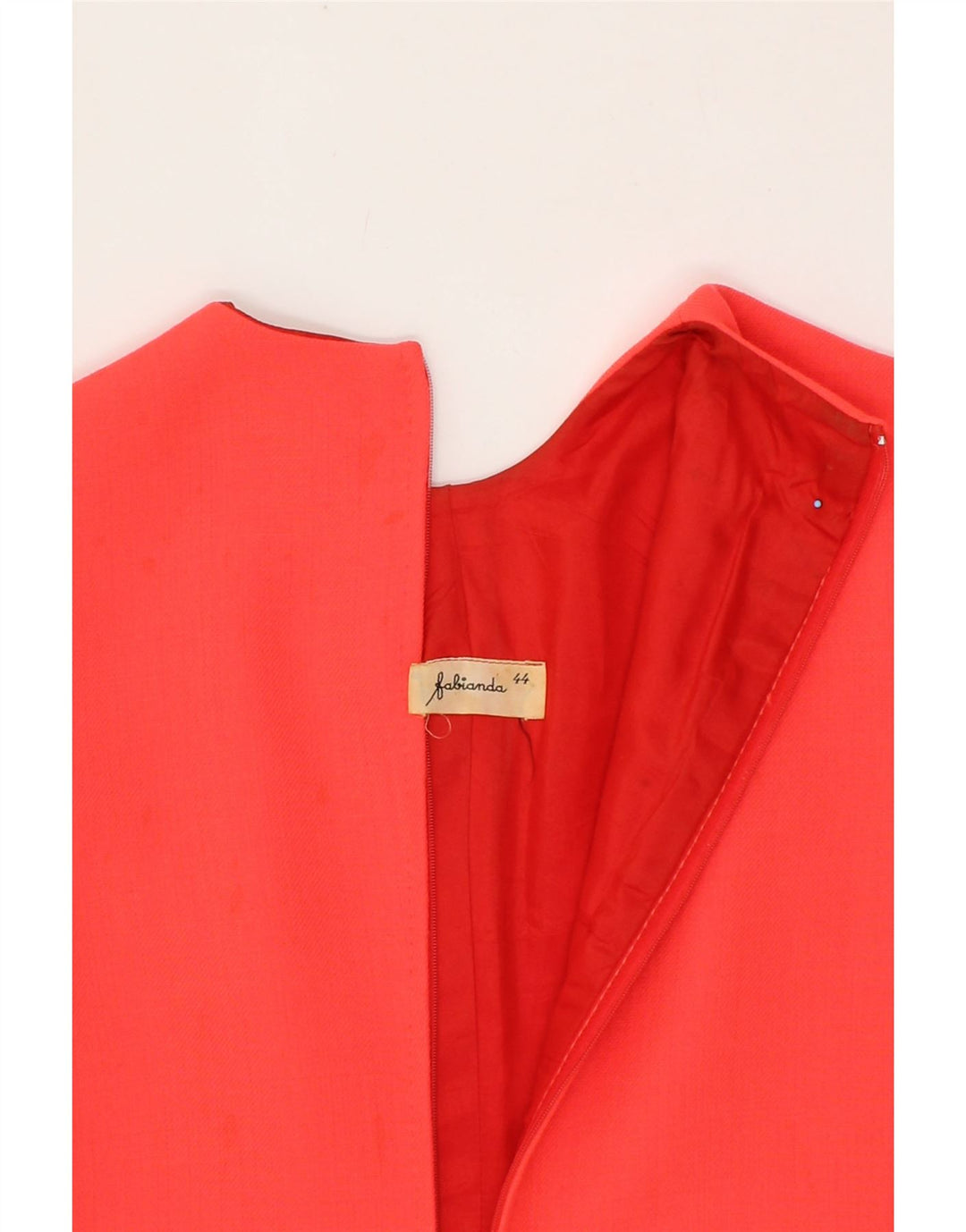 VINTAGE Womens Long Sleeve Sheath Dress IT 44 Medium Red Vintage Vintage and Second-Hand Vintage from Messina Hembry 