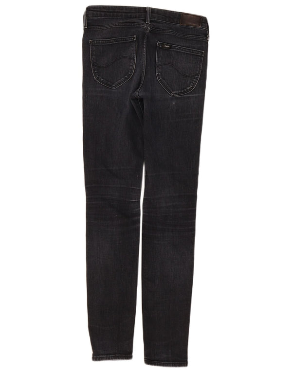 Lee Damen Scarlett Skinny Jeans W27 L30 Graue Baumwolle