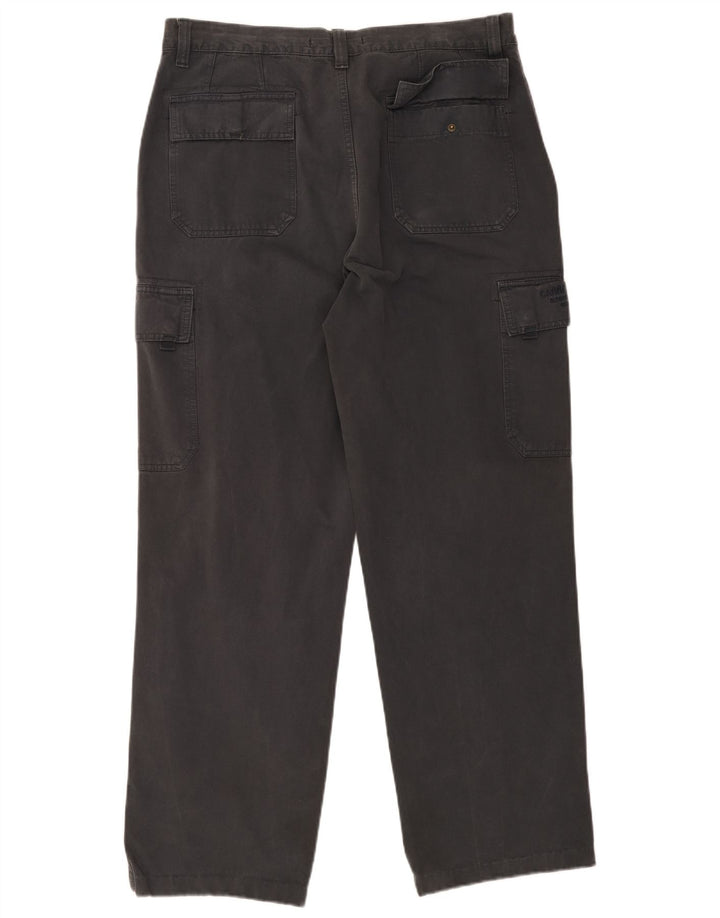 Carrera Mens Straight Cargo Trousers W38 L31 Grey Cotton