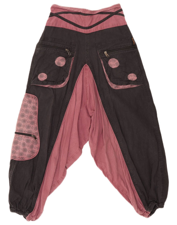 Guru Pantalon de jogging sarouel pour femme Medium W28 L23 Noir Colourblock Coton