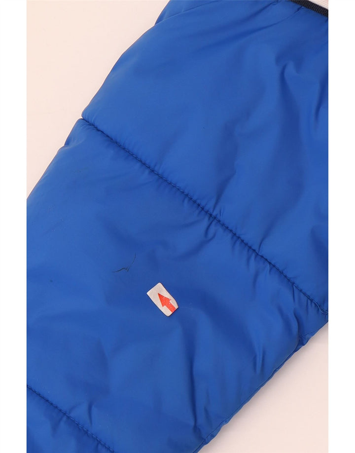Levi's Boys Graphic Hooded Padded Jacket 12-13 Years Large Blue Colourblock