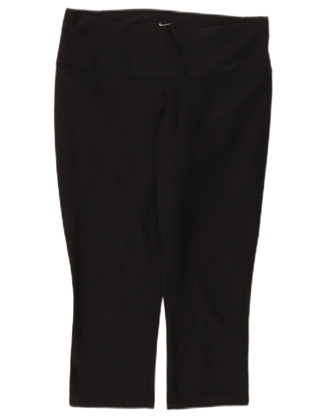Nike Womens Dri Fit Capri Leggings UK 8 Small Black Polyester