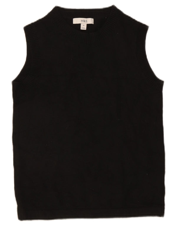 Marks & Spencer Camiseta sin mangas para mujer UK 6 XS Poliéster negro