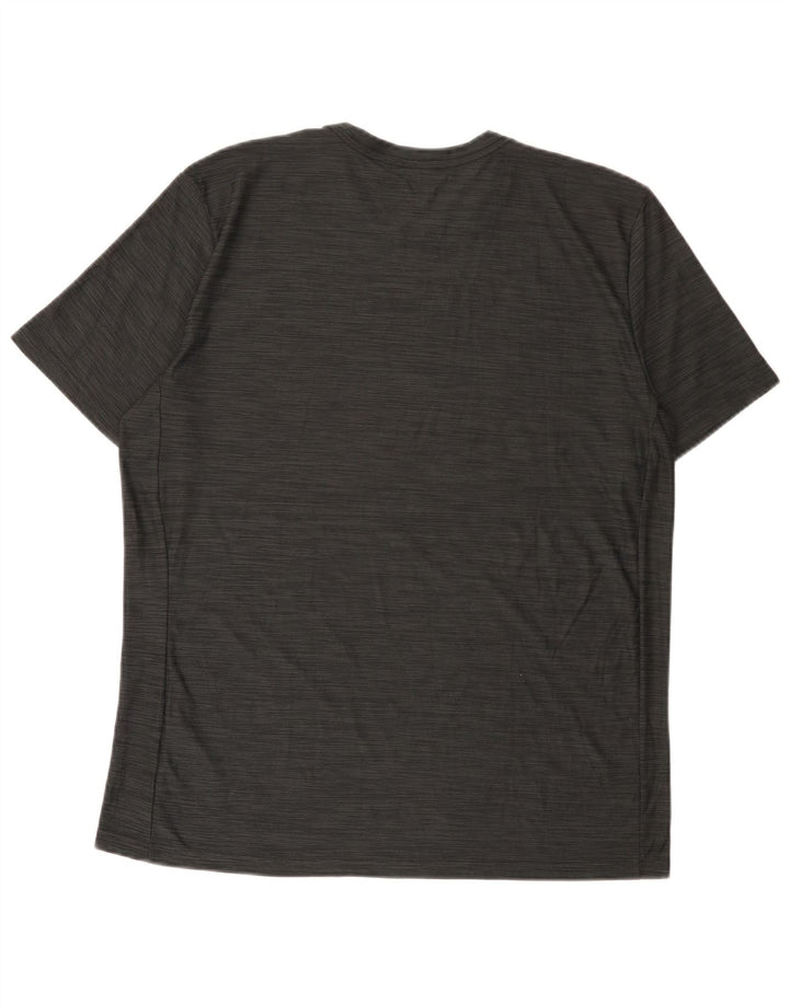 Nike Herre Dri Fit T-shirt Top Stor grå Flecked Polyester