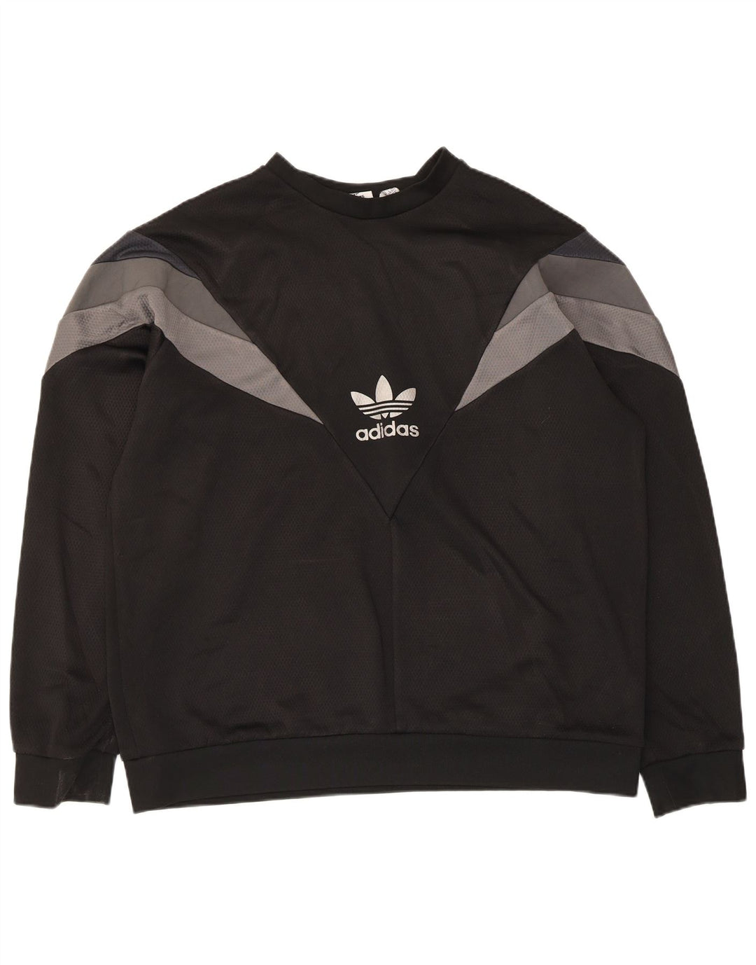 Adidas Herre Sweatshirt Jumper XL Sort Colourblock Polyester