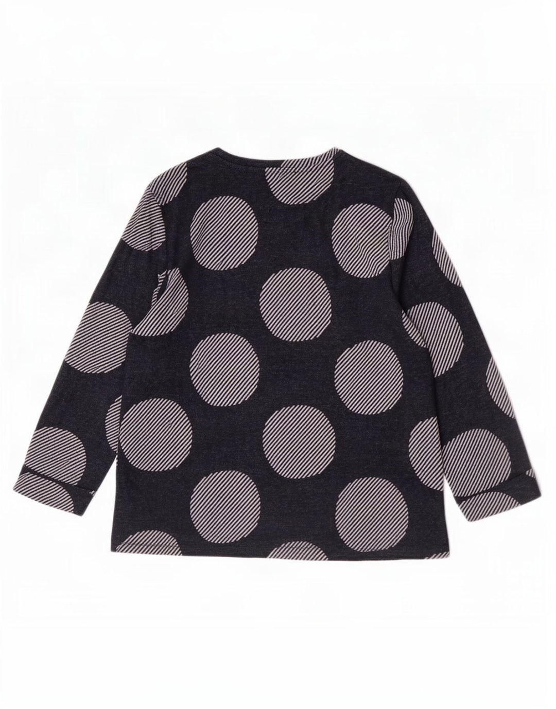 Marks & Spencer Damski top z rękawem 3/4 UK 12, średni granatowy geometryczny