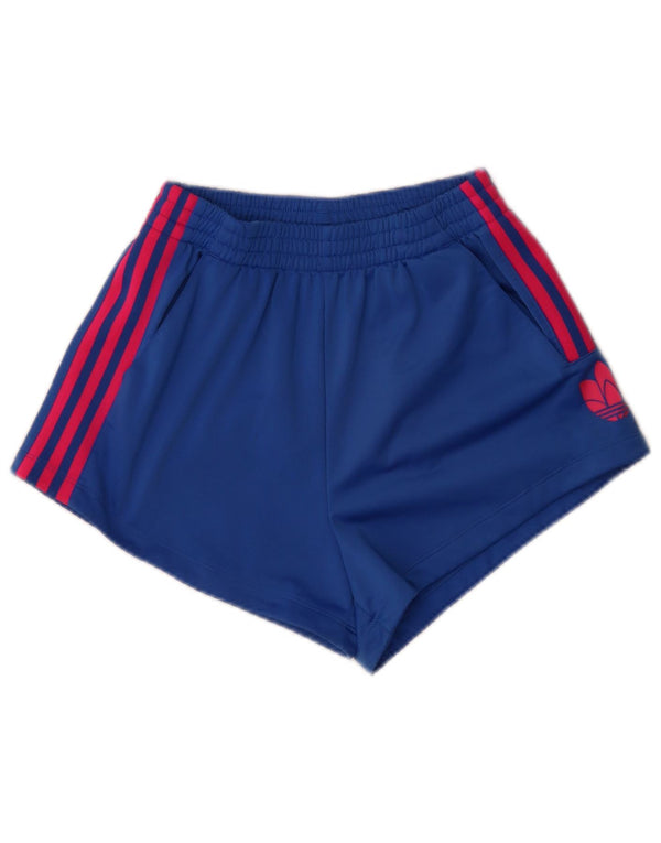 Adidas Womens Graphic Loose Fit Sport Shorts UK 8 XS Blue Sports