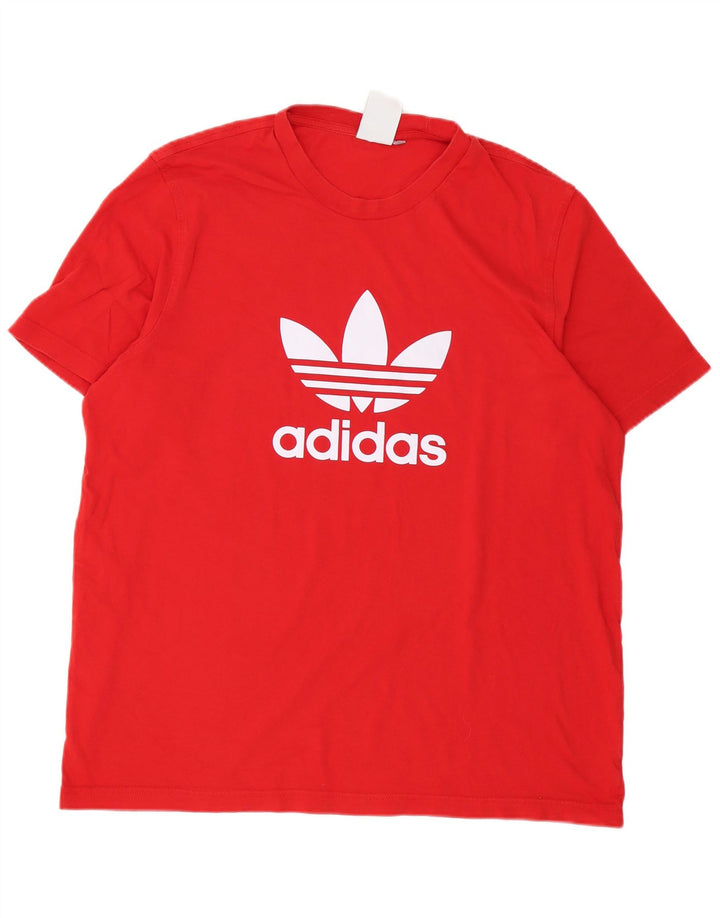 Tricou cu grafică pentru bărbați Adidas Regular Top Large Red