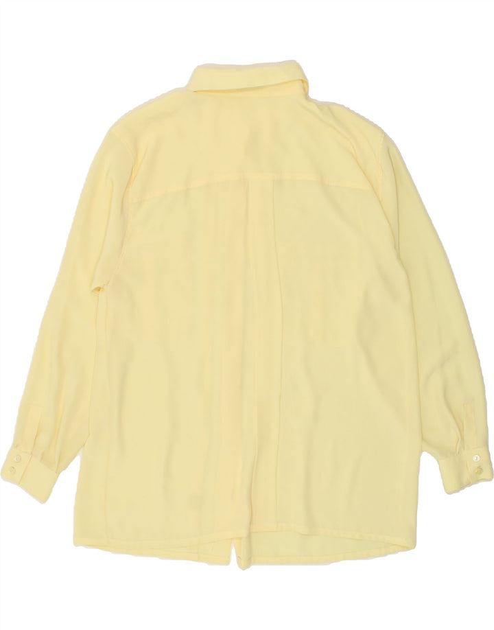 ALEXANDER Womens Longline Shirt Blouse IT 44 Medium Yellow Vintage Alexander and Second-Hand Alexander from Messina Hembry 
