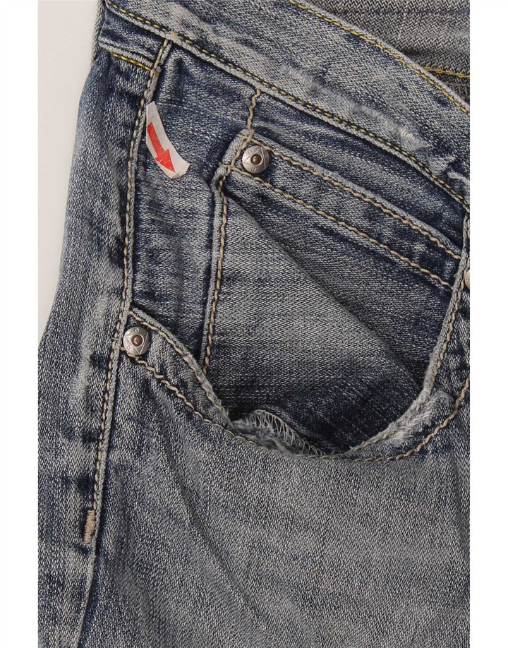 Roy Rogers Mens Distressed Straight Jeans W31 L33 Blue Cotton