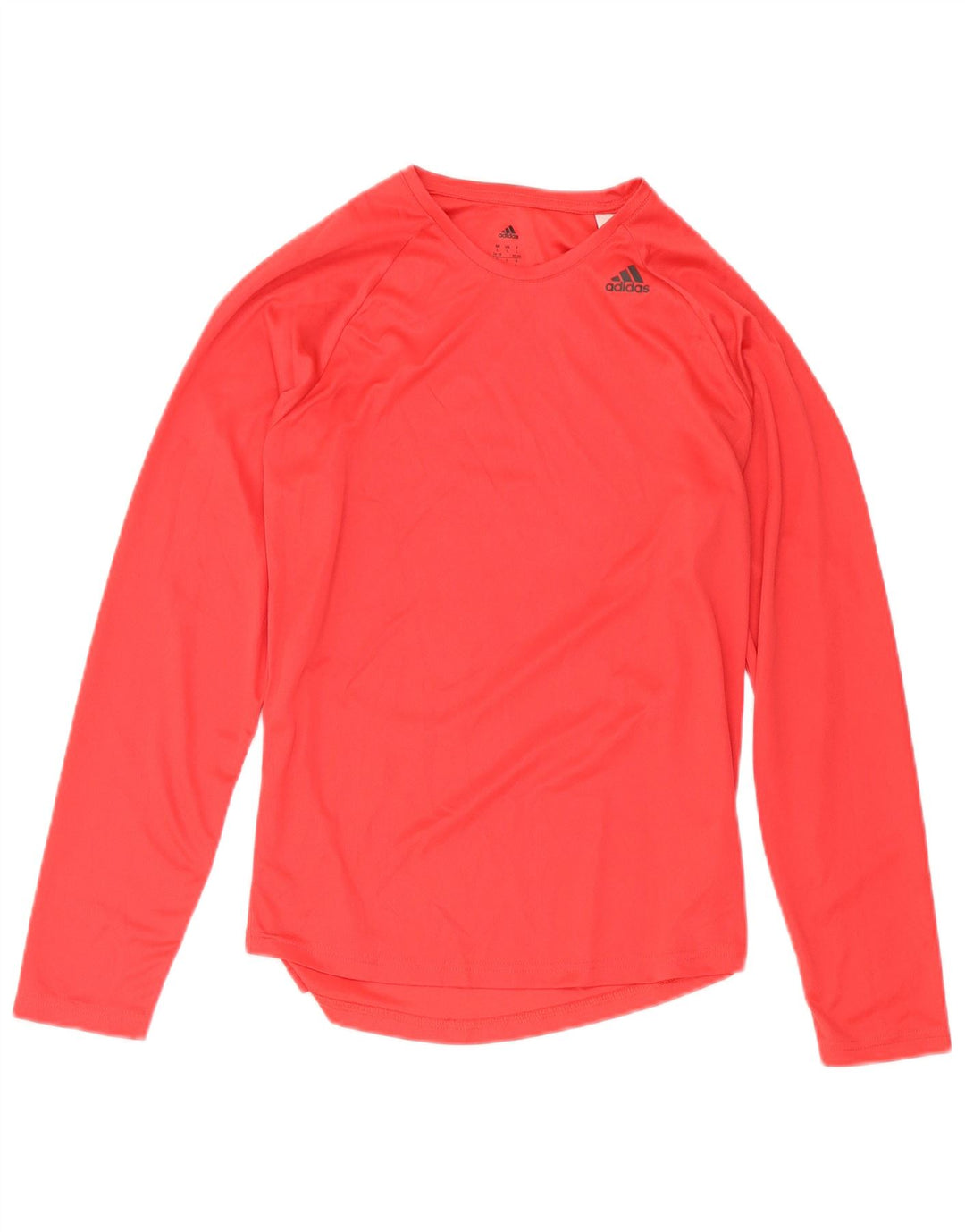 Adidas Womens Climalite Top Long Sleeve UK 16/18 Large Red Polyester