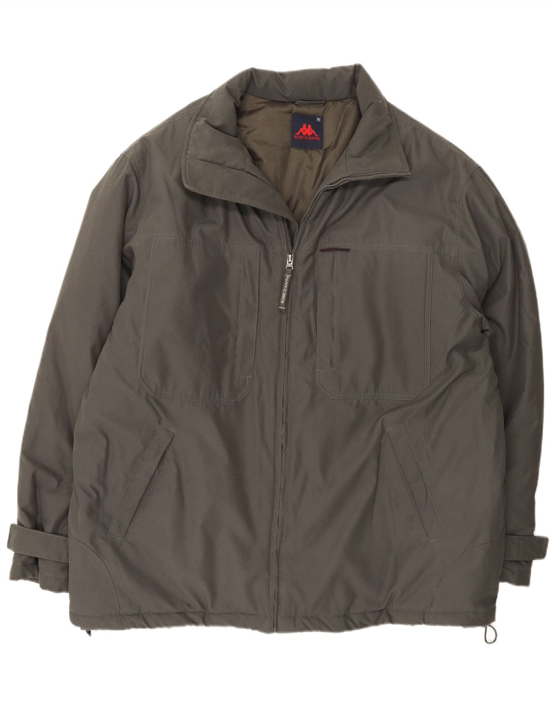 Kappa Mens Windbreaker Jacket UK 42 XL Khaki Polyamide