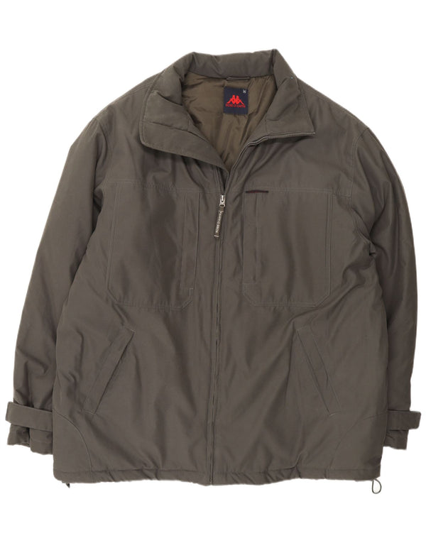 Kappa Herren Windjacke UK 42 XL Khaki Polyamid