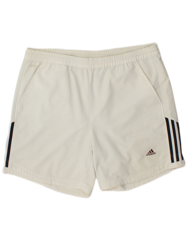 Shorts esportivos masculinos Adidas XL branco poliéster