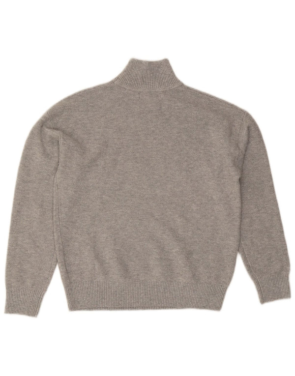 Marks & Spencer Dame Turtle Neck sweater UK 6 XS Grå Flecked