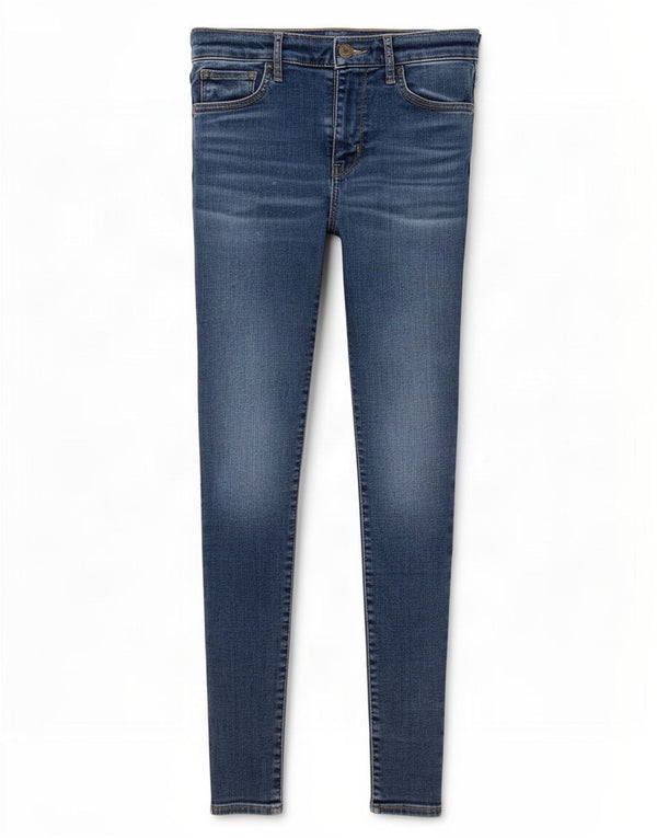 Jeans Levi's da donna 720 super skinny a vita alta W27 L30 cotone blu