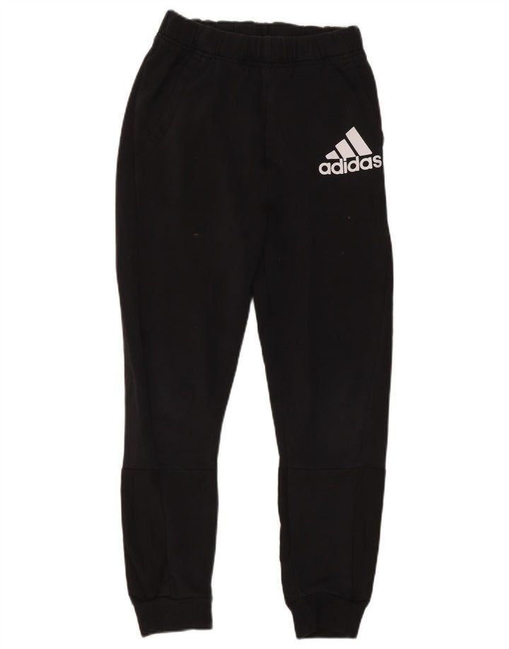 Adidas Boys Graphic Tracksuit Trousers 11-12 Years  Black