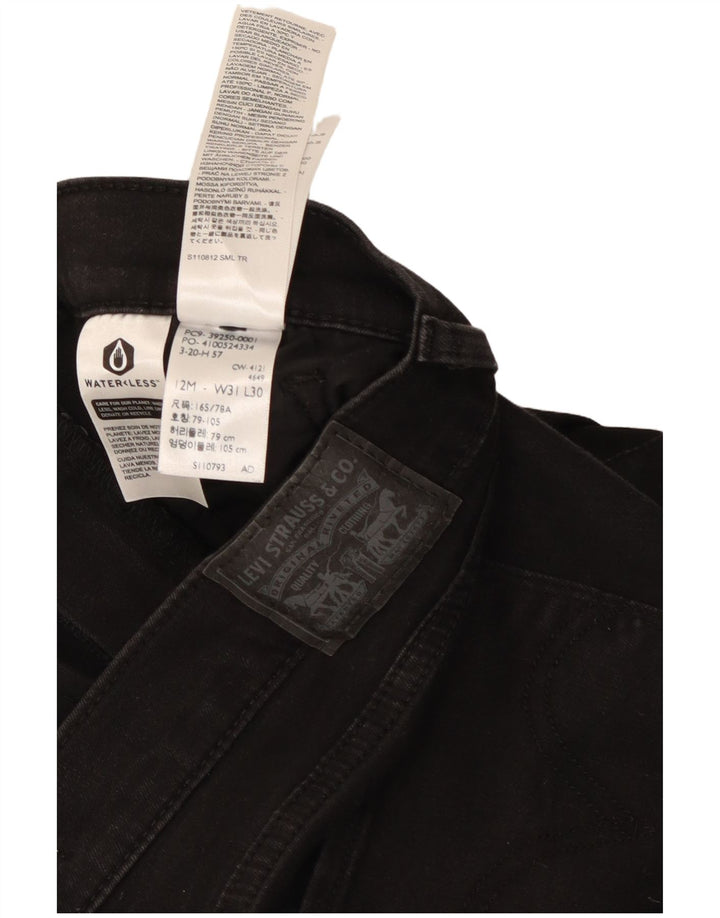 Levi's klassiske lige jeans til kvinder W31 L30 sort bomuld
