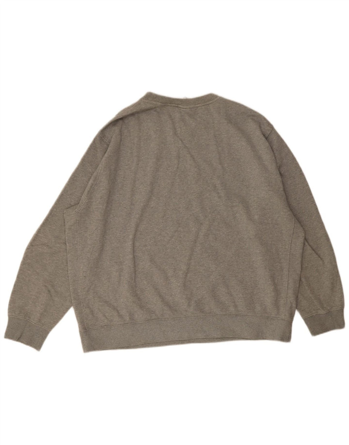 Nike Mens Sweatshirt Jumper 2XL Grey Flecked Cotton