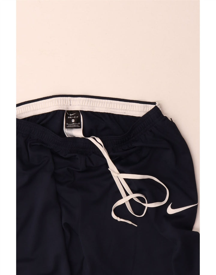 Nike Mens Dri Fit Tracksuit Trousers XL  Navy Blue Colourblock Polyester